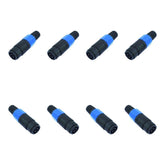 8x Omnitronic Female Speakon Inline Connector Lautsprecher (Bundle)